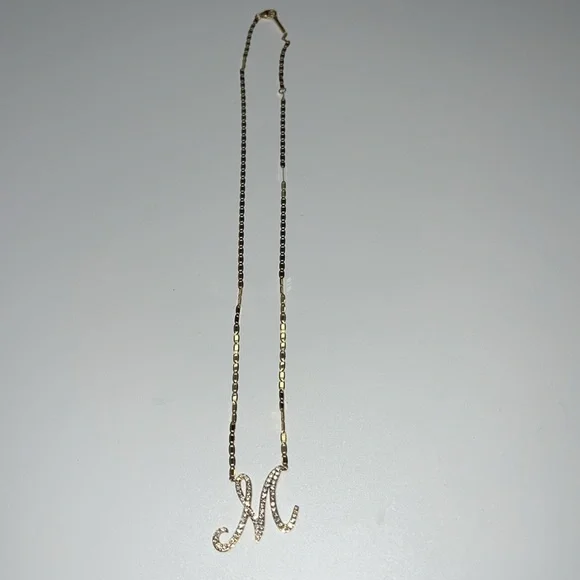 💎NWT LANA MALIBU INITIAL NECKLACE “M” 14 K GOLD & DIAMOND - Picture 14 of 17